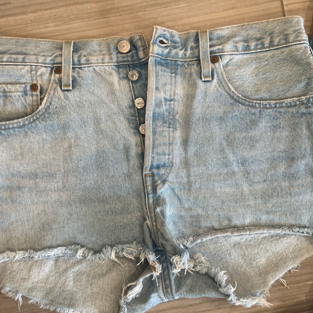 Levi's 501 Denim Shorts - Picture 4 of 13